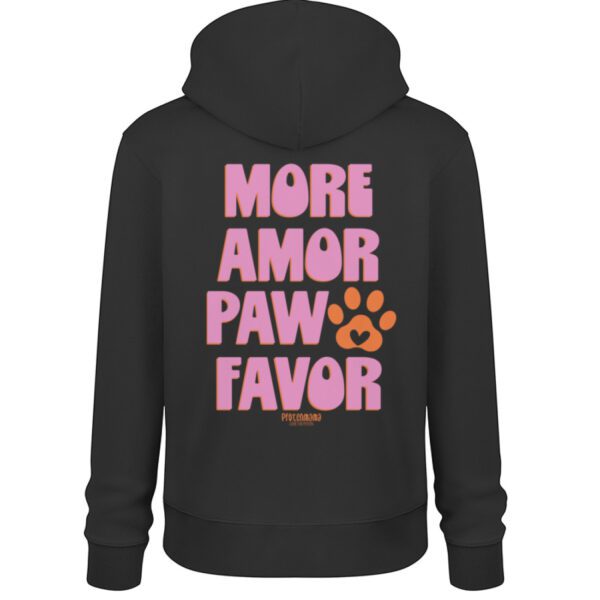 MORE AMOR PAW FAVOR - Unisex Organic Hoodie 2.0 ST/ST-16