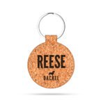 REESE Anhänger - Kork Schlüsselanhänger Rund mit Lasergravur-7040
